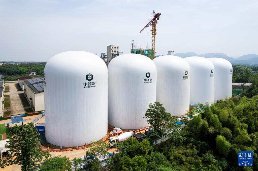 Trung Quốc ra mắt kho lương thực bằng màng khí có sức chứa 9.000 tấn