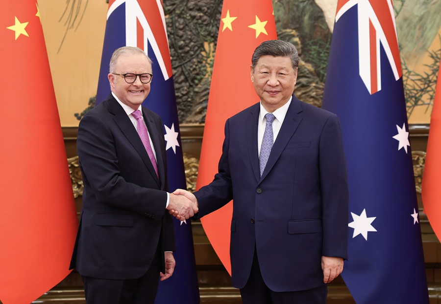 Chủ tịch Trung Quốc Tập Cận Bình tiếp Thủ tướng Australia Albanese