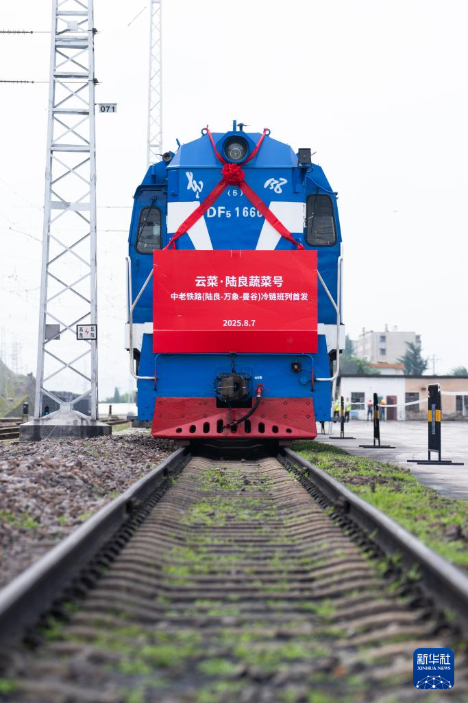 Khởi hành chuyến tàu vận chuyển hàng hóa chuỗi lạnh đầu tiên trên tuyến đường sắt Trung - Lào