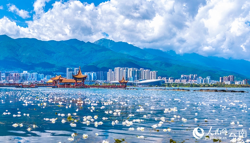 Xanh – trắng kết hợp tạo nên vẻ đẹp thơ mộng tại Hồ Nhĩ Hải