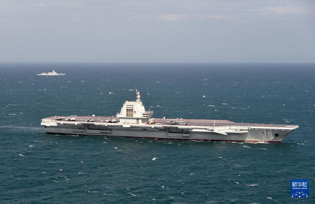 Cuộc thao dượt trên biển đầu tiên của Tàu sân bay Phúc Kiến