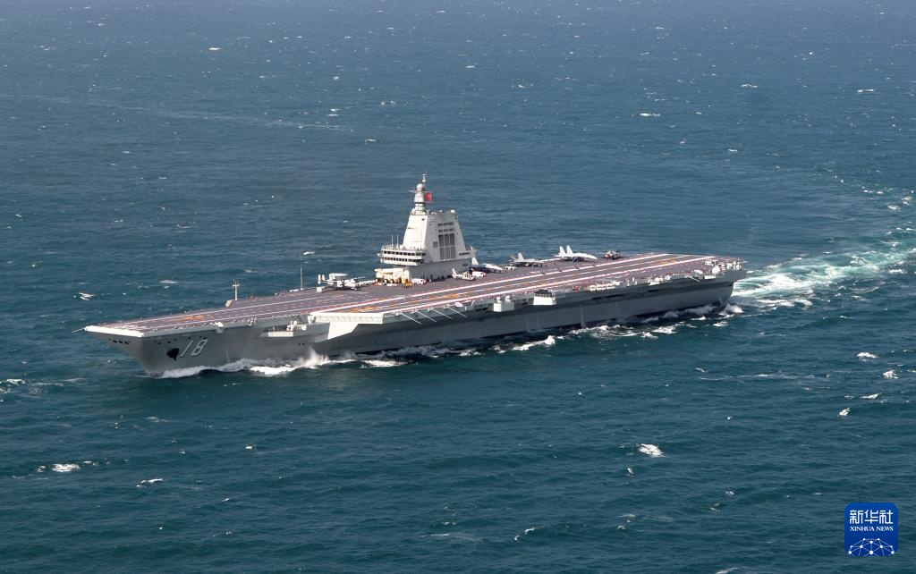 Cuộc thao dượt trên biển đầu tiên của Tàu sân bay Phúc Kiến