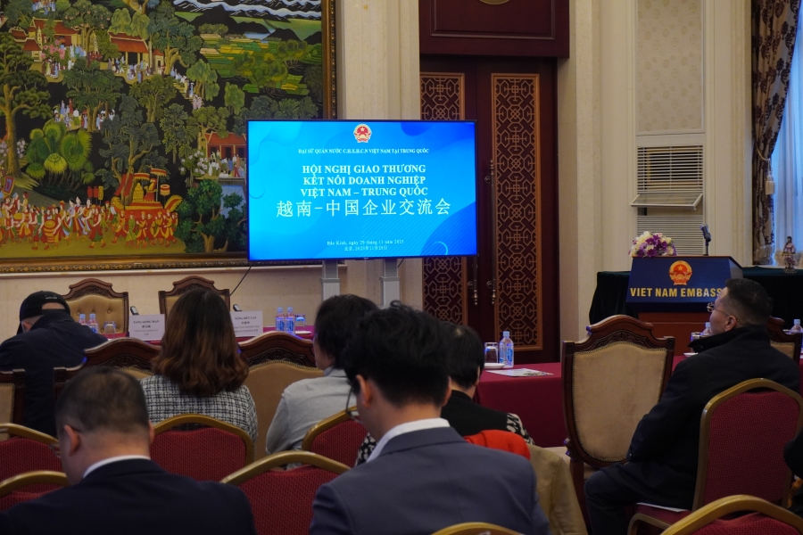 Chương trình kết nối giao lưu doanh nghiệp Trung Quốc – Việt Nam. Ảnh: Dụ Lượng - Nhân Dân nhật báo điện tử