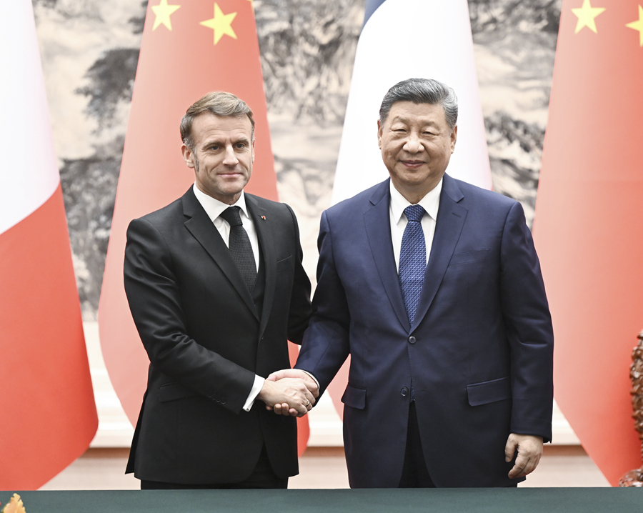 Chủ tịch Trung Quốc Tập Cận Bình hội đàm với Tổng thống Pháp Macron