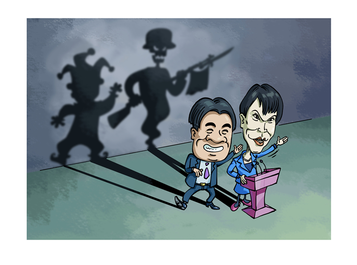 Bình luận tranh biếm họa: “Kẻ xướng người họa”