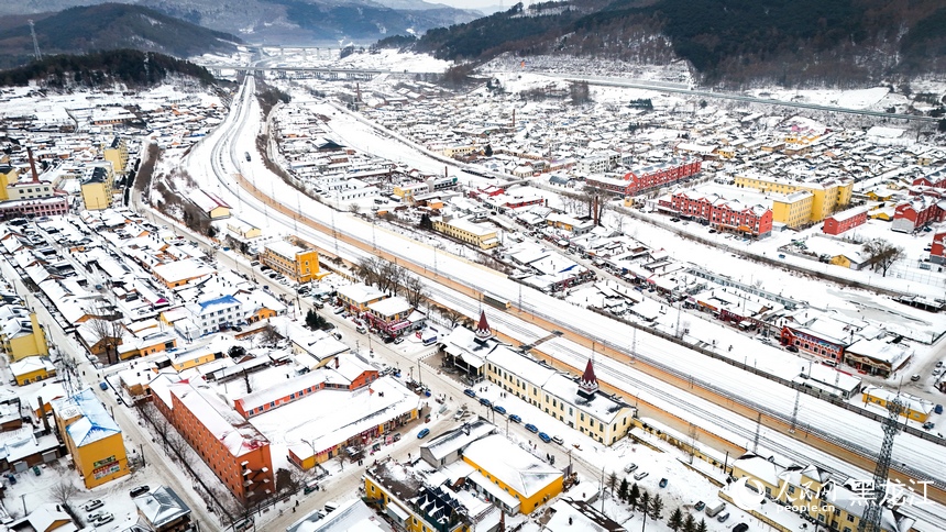 Phong cảnh mùa đông ở Hoành Đạo Hà Tử