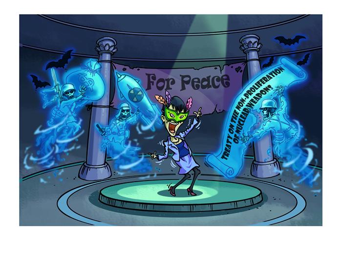 Bình luận tranh biếm họa về dã tâm quân phiệt của Nhật Bản: “Chiếc mặt nạ hòa bình”