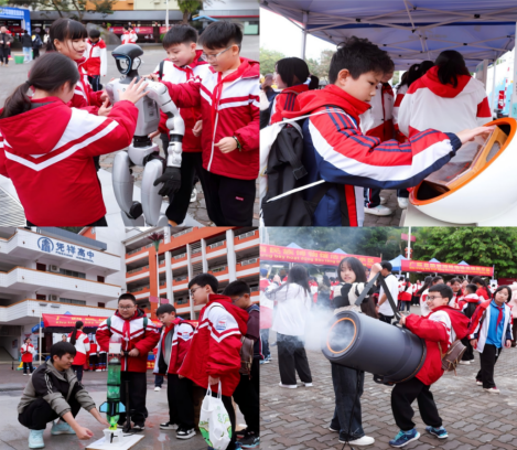 Thanh thiếu niên Trung Quốc và Việt Nam cùng tham gia một tiết học khoa học. Ảnh: Phan Lệ