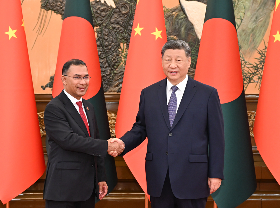 Chủ tịch Trung Quốc Tập Cận Bình tiếp Thủ tướng Bangladesh Tarique Rahman