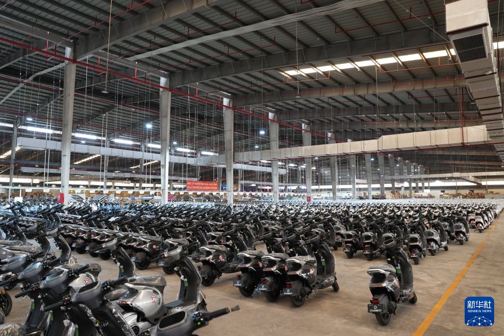 Cơ sở sản xuất của AIMA tại tỉnh Bắc Ninh, Việt Nam ngày 16/7. Ảnh: Lưu Dĩnh - Phóng viên Tân Hoa xã