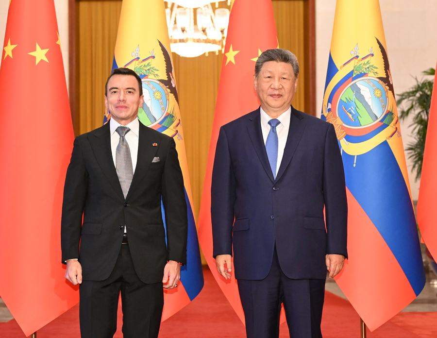 Chủ tịch Trung Quốc Tập Cận Bình hội đàm với Tổng thống Ecuador Daniel Noboa