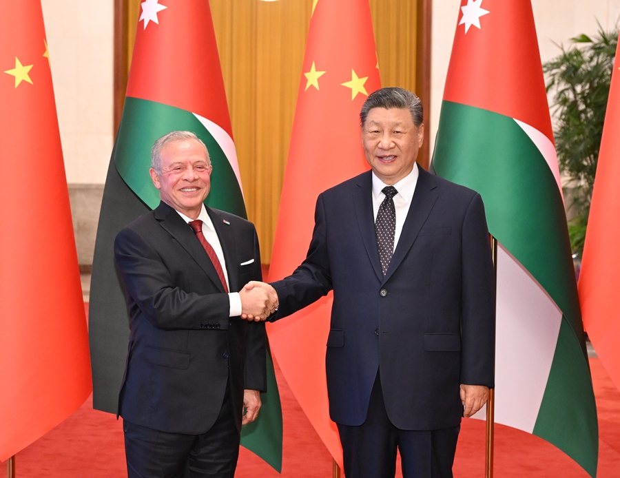 Chủ tịch Tập Cận Bình hội đàm với Quốc vương Jordan Abdullah II