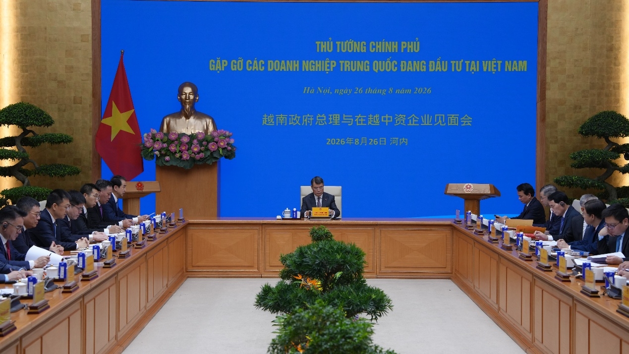Thủ tướng Việt Nam Lê Minh Hưng gặp gỡ các doanh nghiệp Trung Quốc tại Việt Nam
