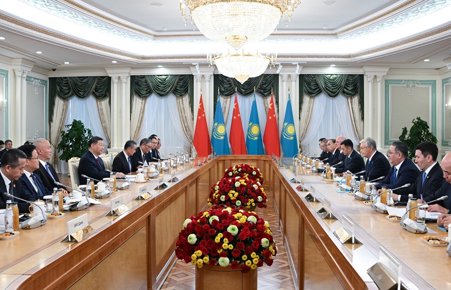 Chủ tịch Trung Quốc Tập Cận Bình hội đàm với Tổng thống Kazakhstan Kassym-Jomart Tokayev