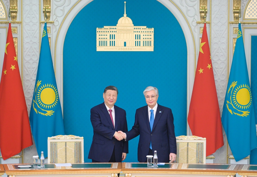 Chủ tịch Trung Quốc Tập Cận Bình hội đàm với Tổng thống Kazakhstan Kassym-Jomart Tokayev