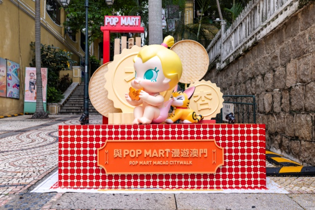 Bốn nhân vật đình đám của Pop Mart xuất hiện tại Macau, Trung Quốc