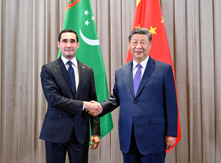 Chủ tịch Trung Quốc Tập Cận Bình hội đàm với Tổng thống Turkmenistan