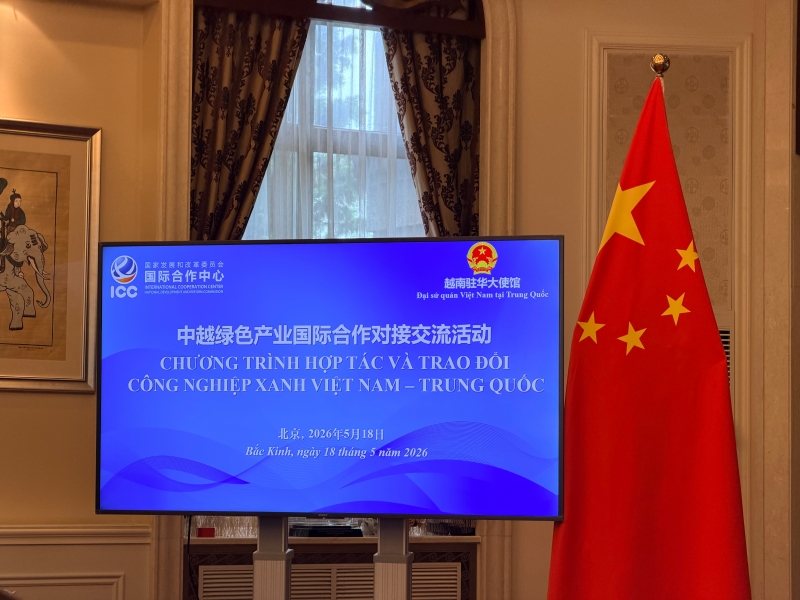Tăng cường hợp tác công nghiệp xanh Trung Quốc - Việt Nam