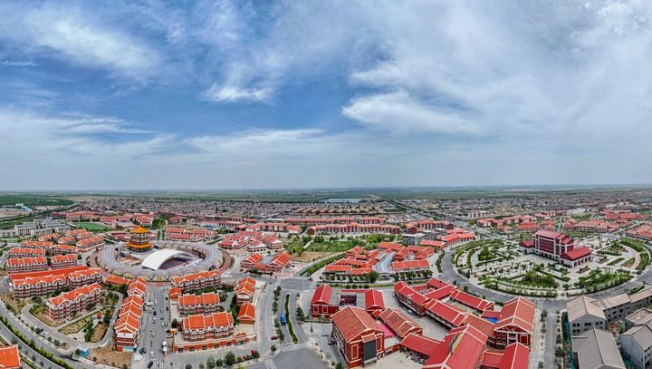 Thị trấn Mân Ninh, huyện Vĩnh Ninh, thành phố Ngân Xuyên, Khu tự trị dân tộc Hồi Ninh Hạ. (Ảnh: Dương Thực Sâm/Tân Hoa xã)